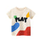 Summer girls short sleeve graffiti